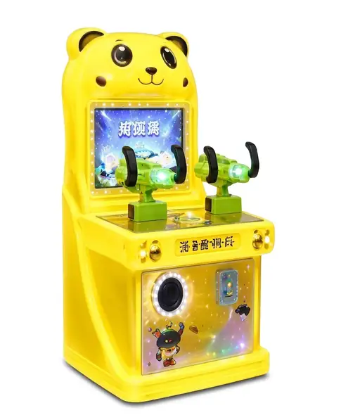 30-Mini Disparos Oso Con Mango Metralleta